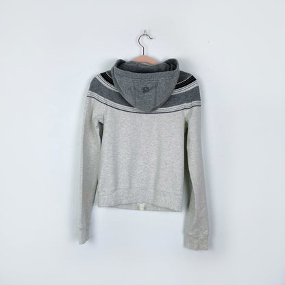 lululemon feel good remix hoodie light grey - size 4