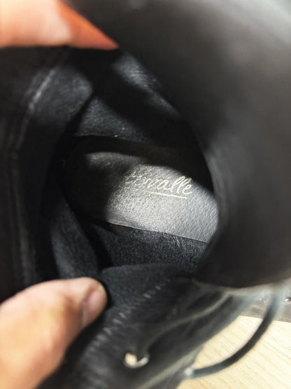 l'intervalle leather platform combat boots | made in spain - good market thrift store