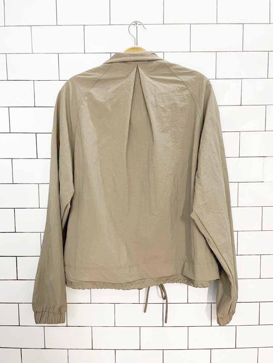 liv outdoor short fit elastic waist rain resistant light jacket - good market thrift store