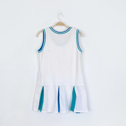 vintage liz sport pique polo pleated mini dress