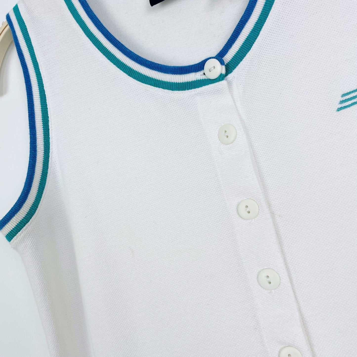 vintage liz sport pique polo pleated mini dress