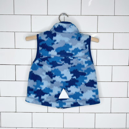 ll bean camo fleece vest - size 2