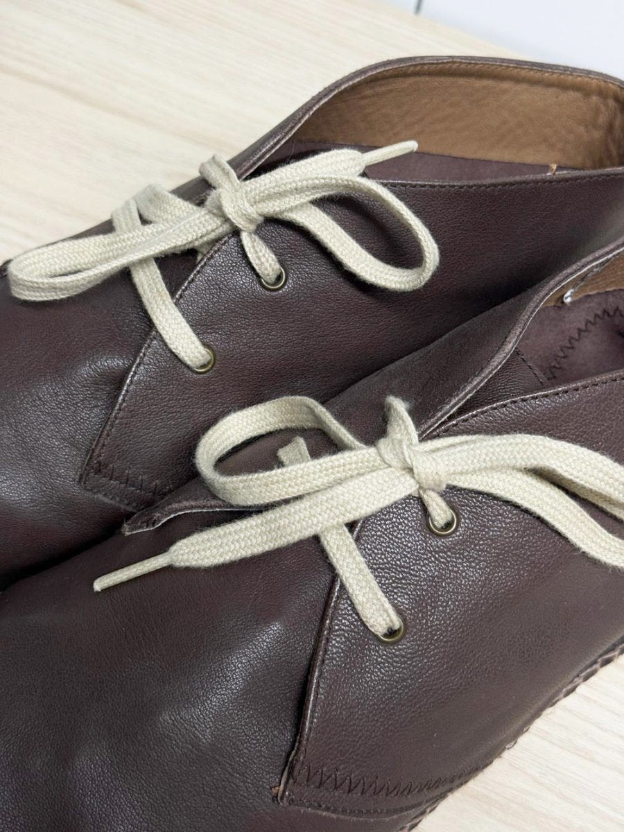locale soft leather lace up desert chukka boots | made in Spain - good market thrift store