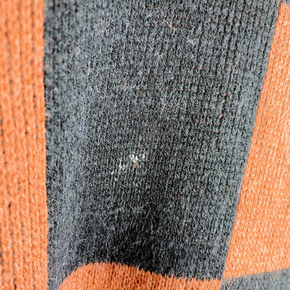 vintage loewe black brown checkerboard knit cape - OS