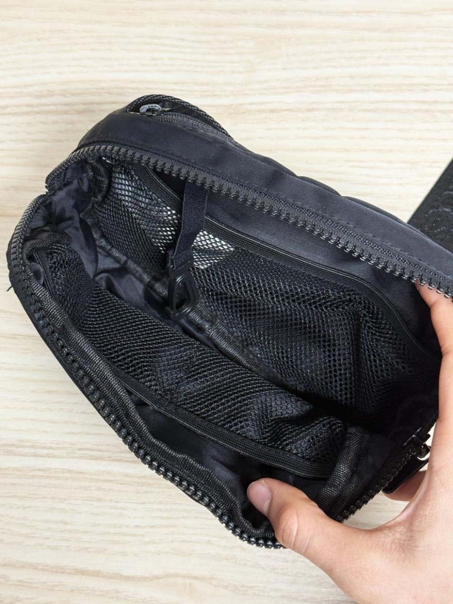 lolë nylon multi pocket crossbody belt bag - good market thrift store