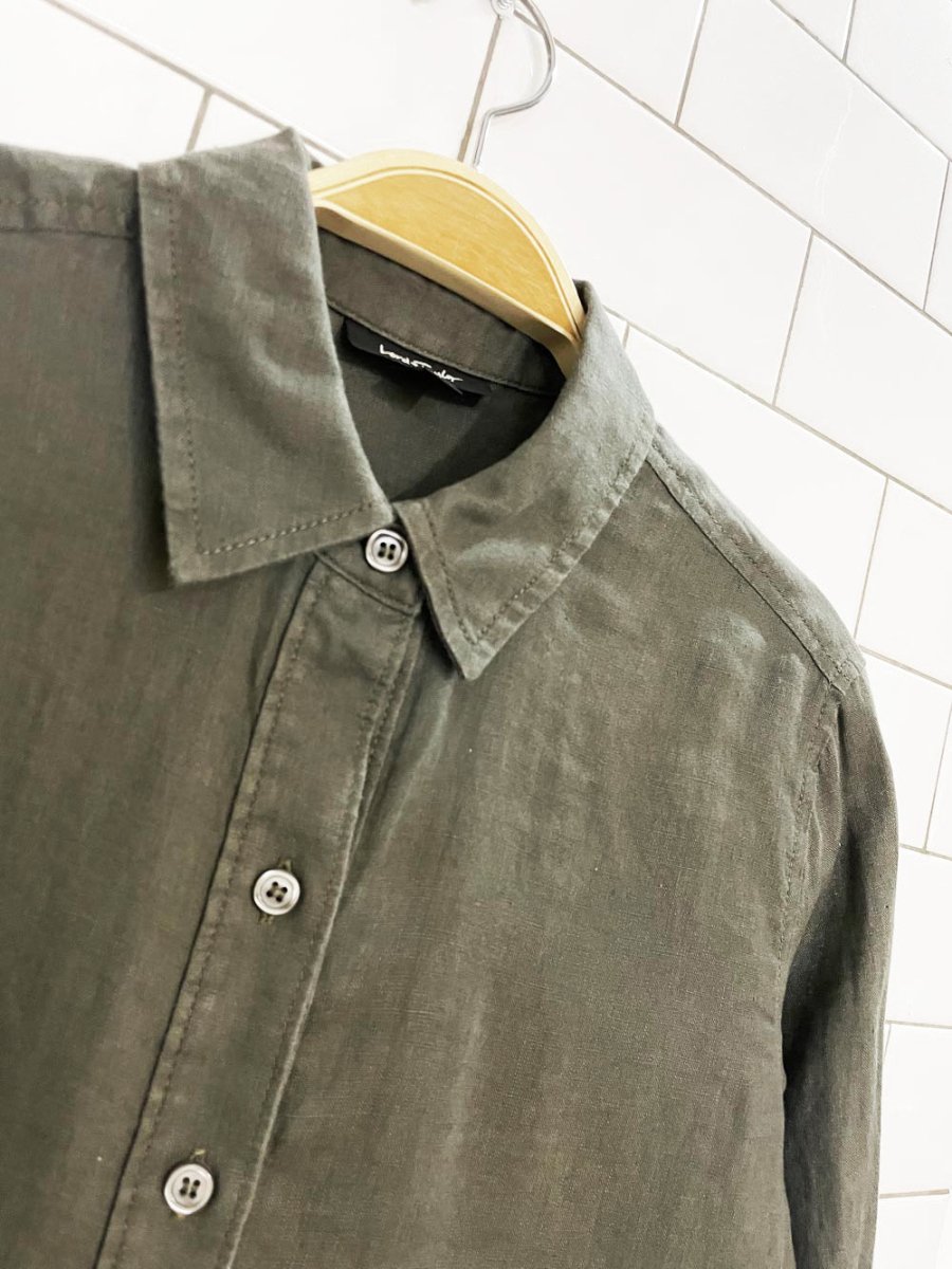 lord & taylor 100% linen full button shirt - good market thrift store
