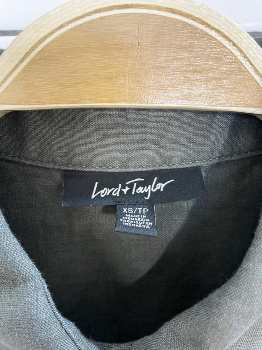 lord & taylor 100% linen full button shirt - good market thrift store