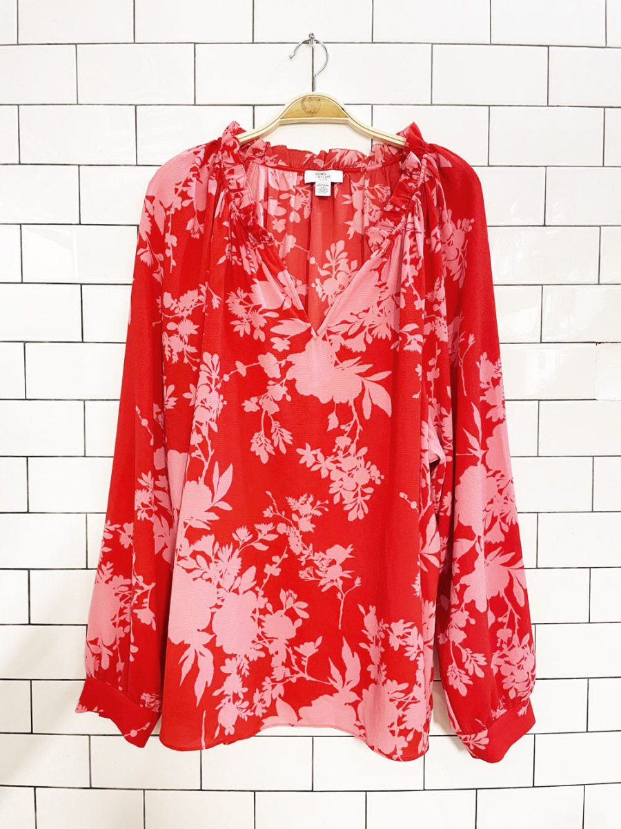 lord & taylor floral peasant blouse - good market thrift store