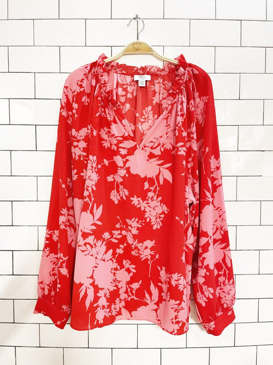 lord & taylor floral peasant blouse - good market thrift store