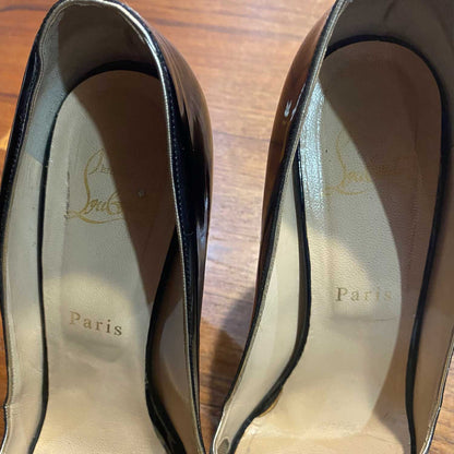 christian louboutin patent leather moira pumps - size 38
