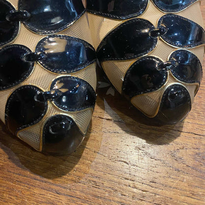 christian louboutin patent leather moira pumps - size 38