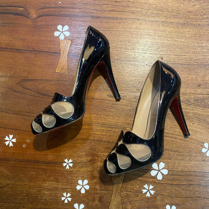 christian louboutin patent leather moira pumps - size 38