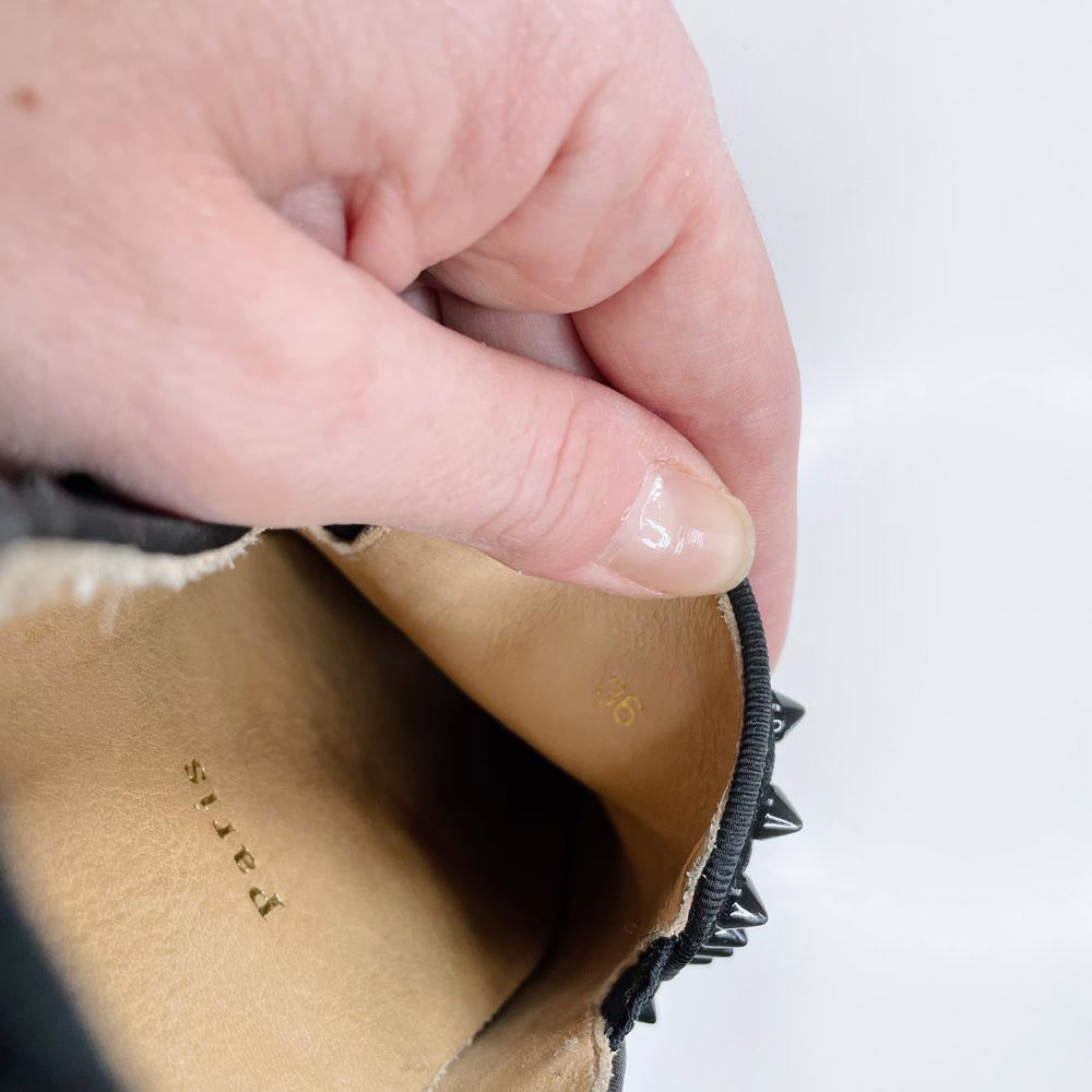 christian louboutin pik roller boat leather spike sneakers