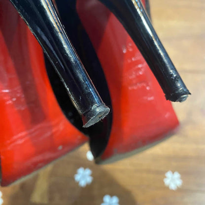 christian louboutin patent leather moira pumps - size 38