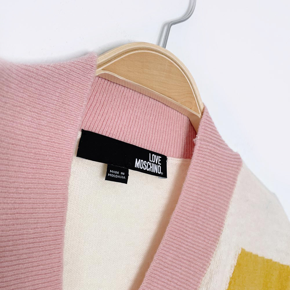 love moschino wool-blend sweater dress