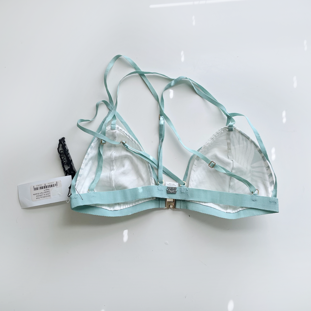 nwt for love & lemons dessert palm bralette - size small