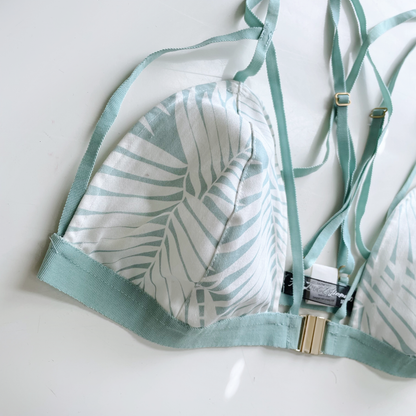 nwt for love & lemons dessert palm bralette - size small