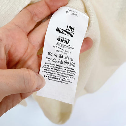 love moschino wool-blend sweater dress