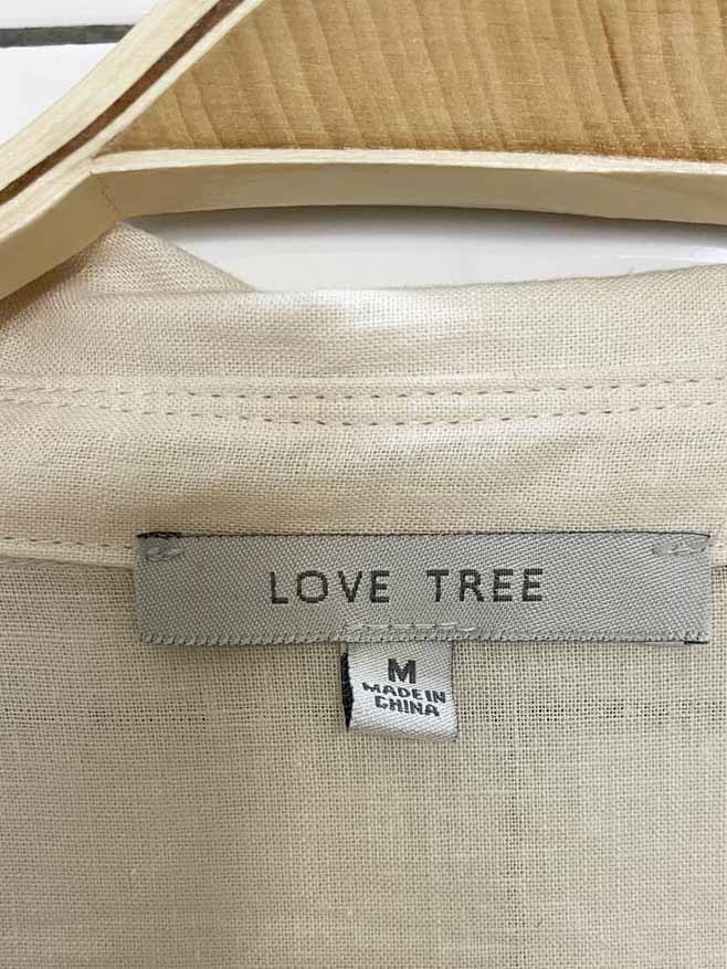 lovetree linen-blend full button shirt - good market thrift store