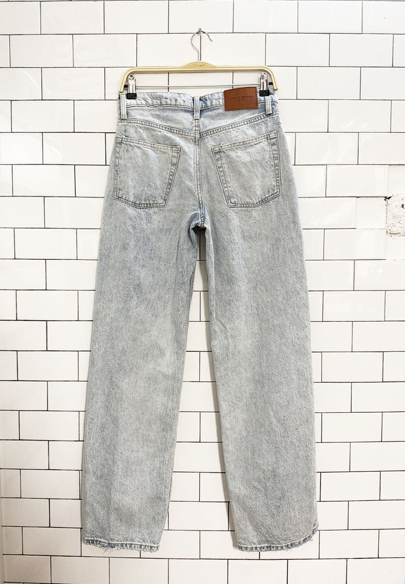 lucky brand wide leg light wash high rise jeans - good market thrift store