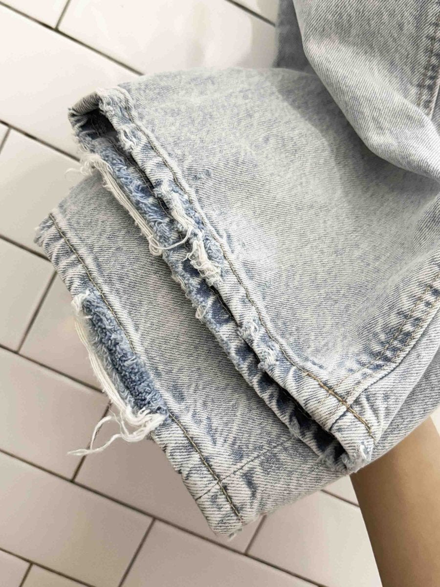 lucky brand wide leg light wash high rise jeans - good market thrift store