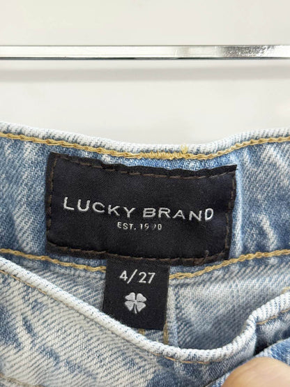 lucky brand wide leg light wash high rise jeans - good market thrift store