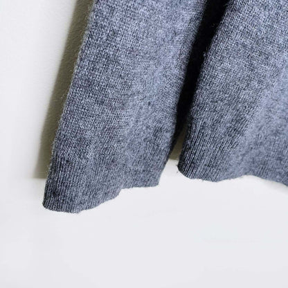 lucy & laurel wool-cashmere blend snow bird knit crew