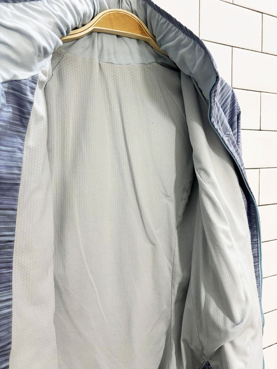 lululemon 2012 run make a break jacket twisted stripe caspian - good market thrift store