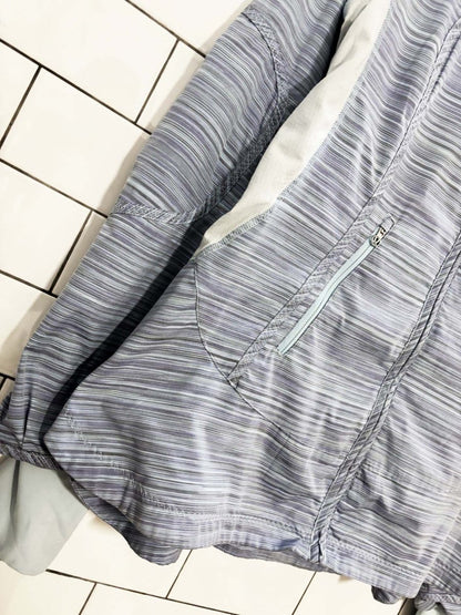 lululemon 2012 run make a break jacket twisted stripe caspian - good market thrift store