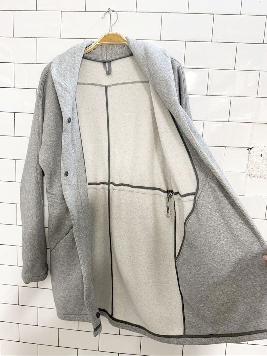 lululemon 2016 &go take you there wrap sweatshirt jacket | cotton fleece - good market thrift store