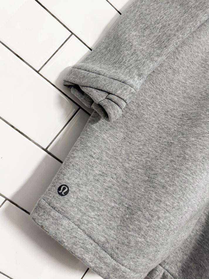 lululemon 2016 &go take you there wrap sweatshirt jacket | cotton fleece - good market thrift store