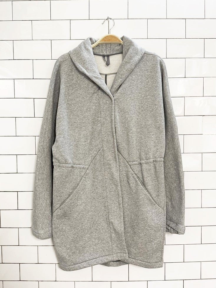 lululemon 2016 &go take you there wrap sweatshirt jacket | cotton fleece - good market thrift store