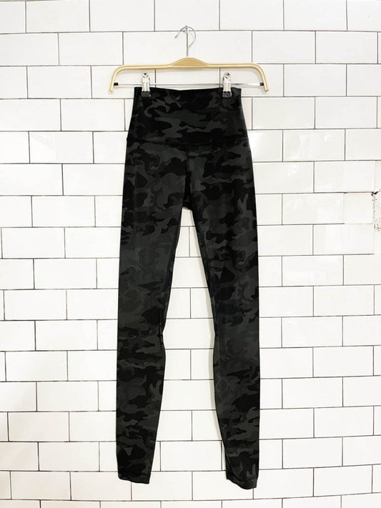 lululemon 2019 align high rise legging nulu camo - good market thrift store