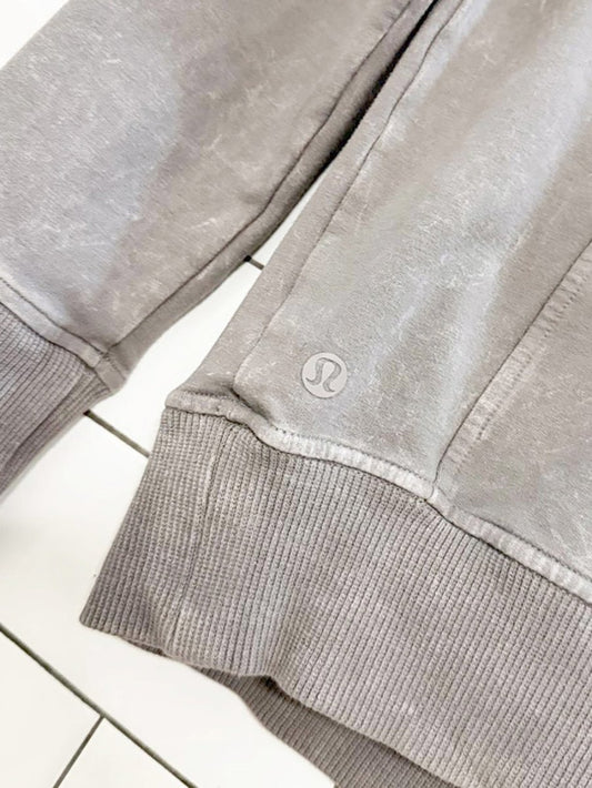 lululemon 2020 scuba crew washed dark chrome sweatshirt | cotton terry - good market thrift store