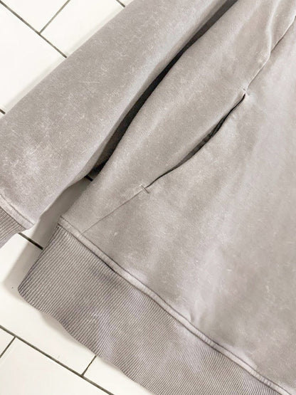 lululemon 2020 scuba crew washed dark chrome sweatshirt | cotton terry - good market thrift store