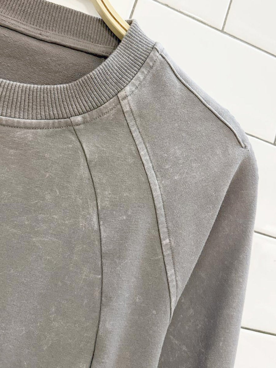 lululemon 2020 scuba crew washed dark chrome sweatshirt | cotton terry - good market thrift store