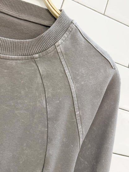 lululemon 2020 scuba crew washed dark chrome sweatshirt | cotton terry - good market thrift store