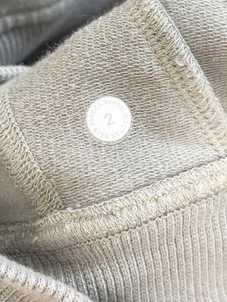 lululemon 2020 scuba crew washed dark chrome sweatshirt | cotton terry - good market thrift store