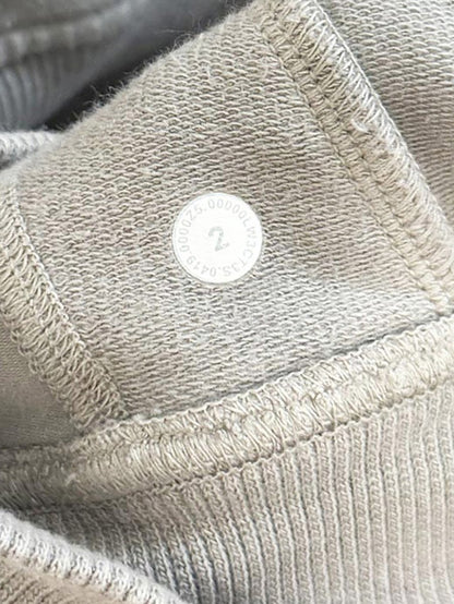 lululemon 2020 scuba crew washed dark chrome sweatshirt | cotton terry - good market thrift store