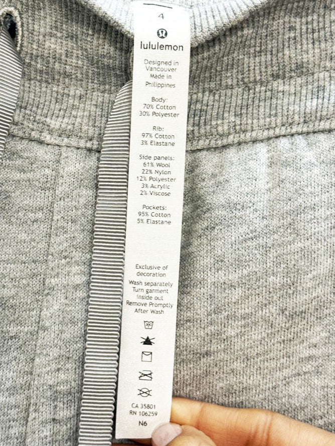 lululemon 2020 scuba sherpa stripe jogger | cotton terry - good market thrift store