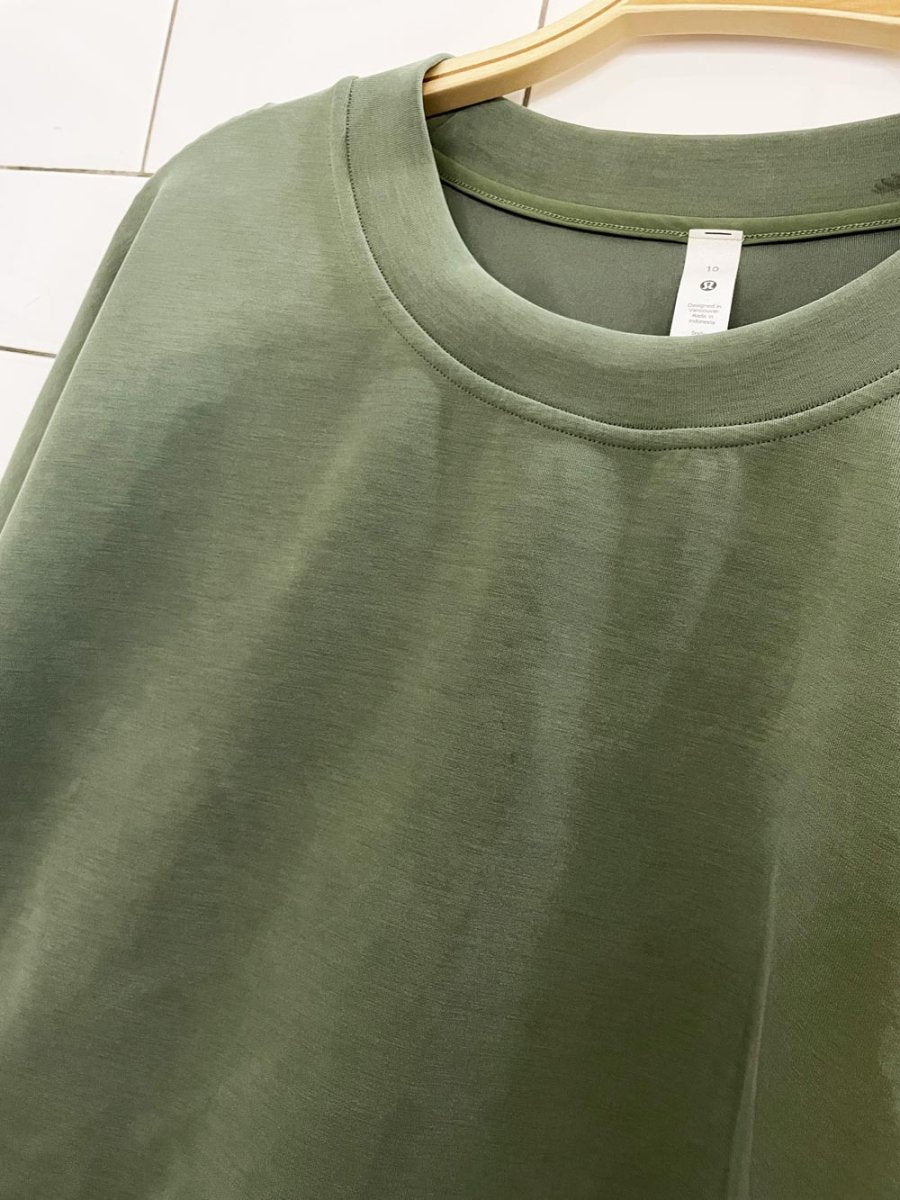 lululemon 2021 softstreme boxy sweatshirt | perfectly oversized cropped crew - good market thrift store