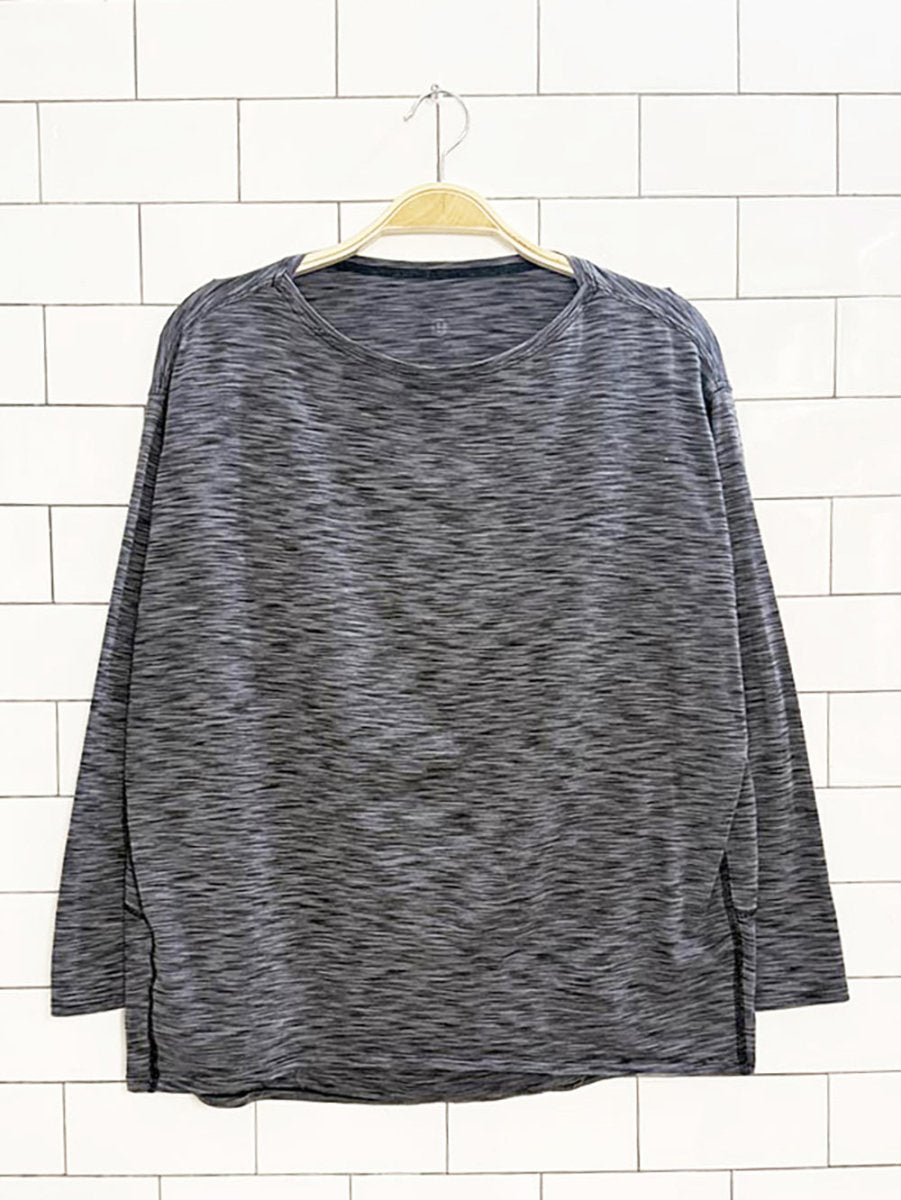 lululemon 2022 back in action long sleeve shirt | nulu - good market thrift store