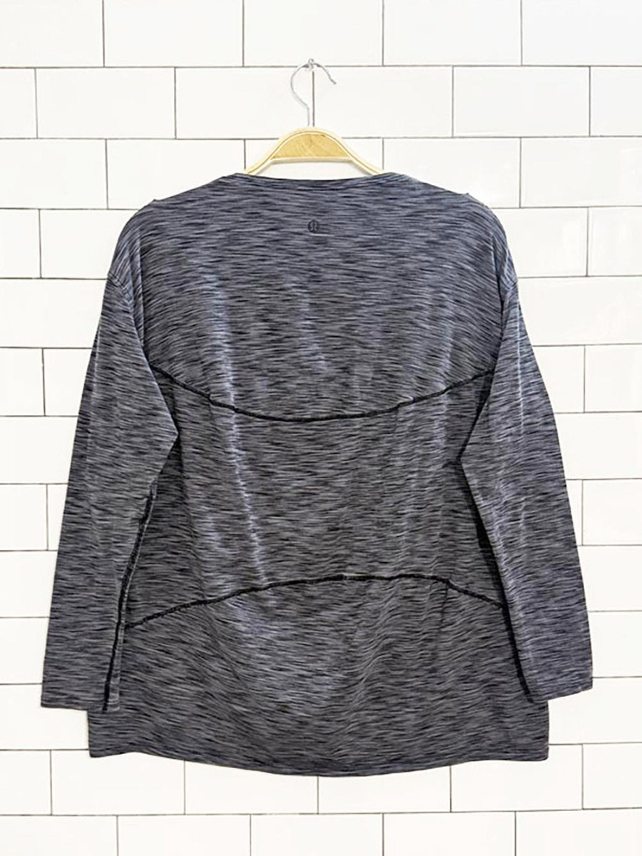 lululemon 2022 back in action long sleeve shirt | nulu - good market thrift store
