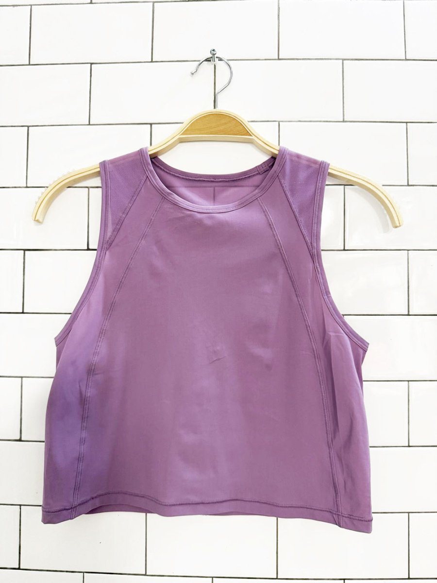 lululemon 2022 sculpt cropped mesh tank top - good market thrift store