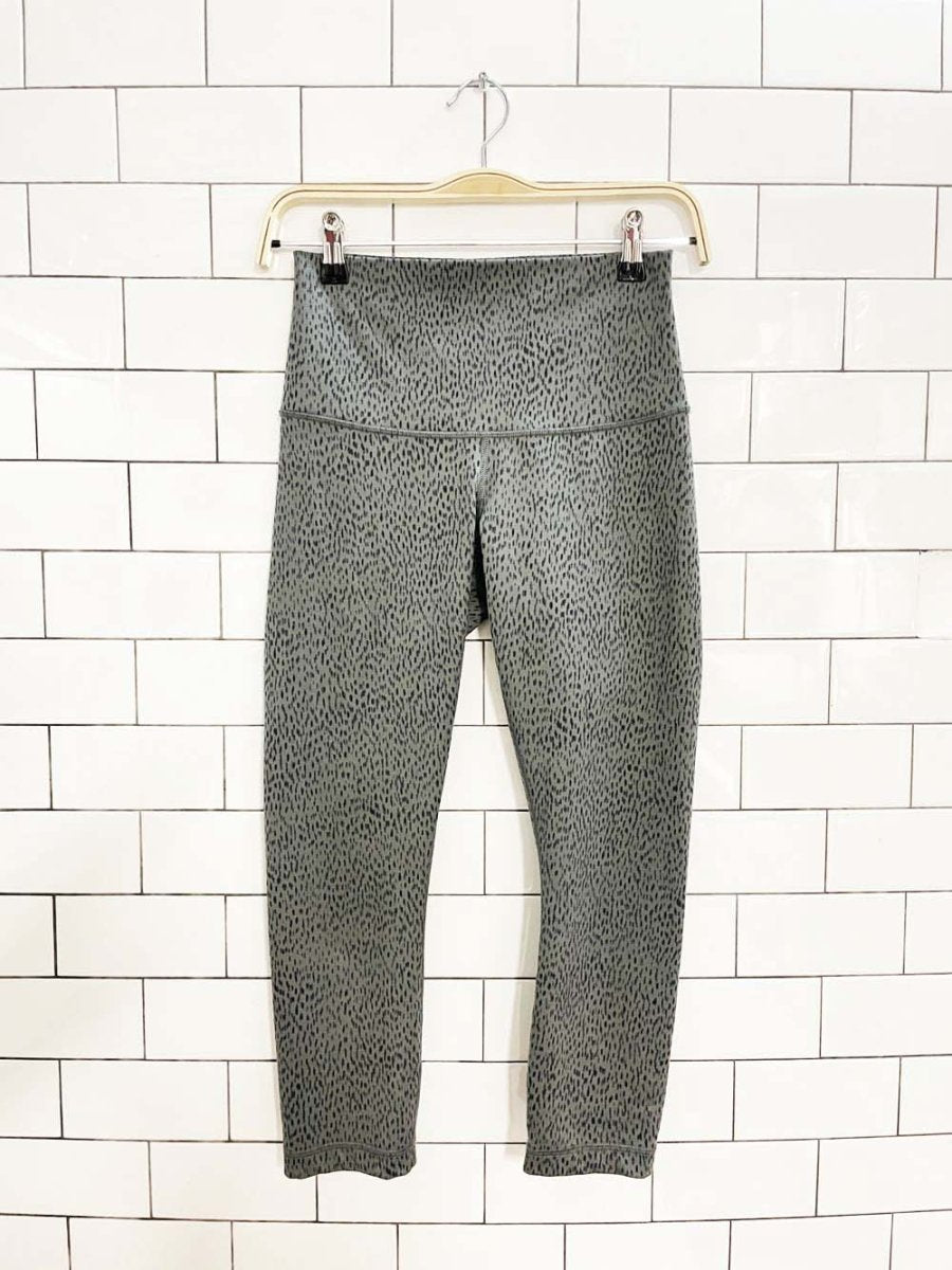 lululemon animal print cropped leggings - good market thrift store