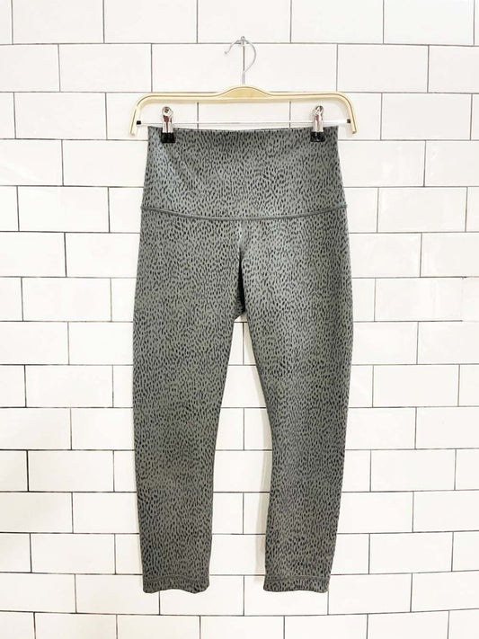 lululemon animal print cropped leggings - good market thrift store