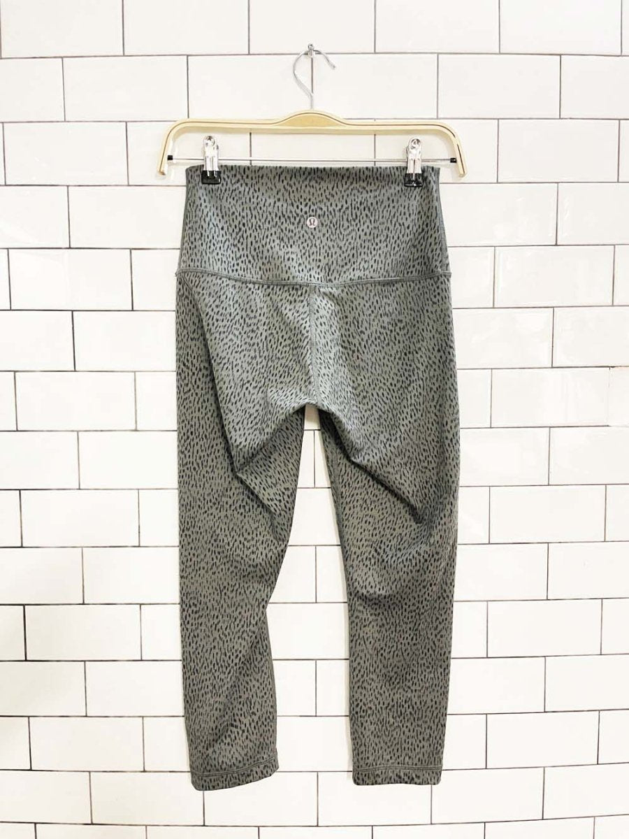 lululemon animal print cropped leggings - good market thrift store