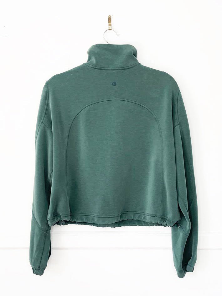 lululemon brushed softstream half zip sweatshirt - good market thrift store