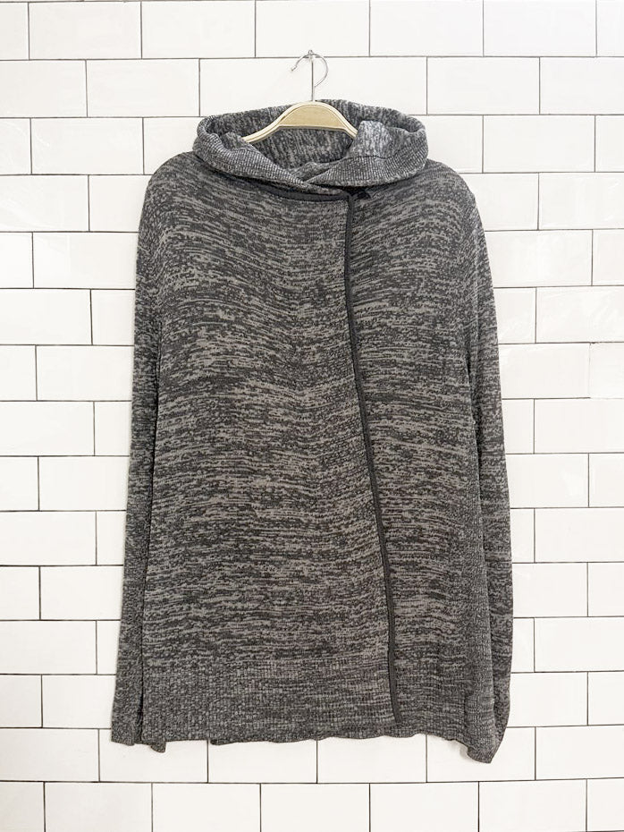 lululemon cashmere - blend piece of mind wrap hooded cardigan| boolux - good market thrift store