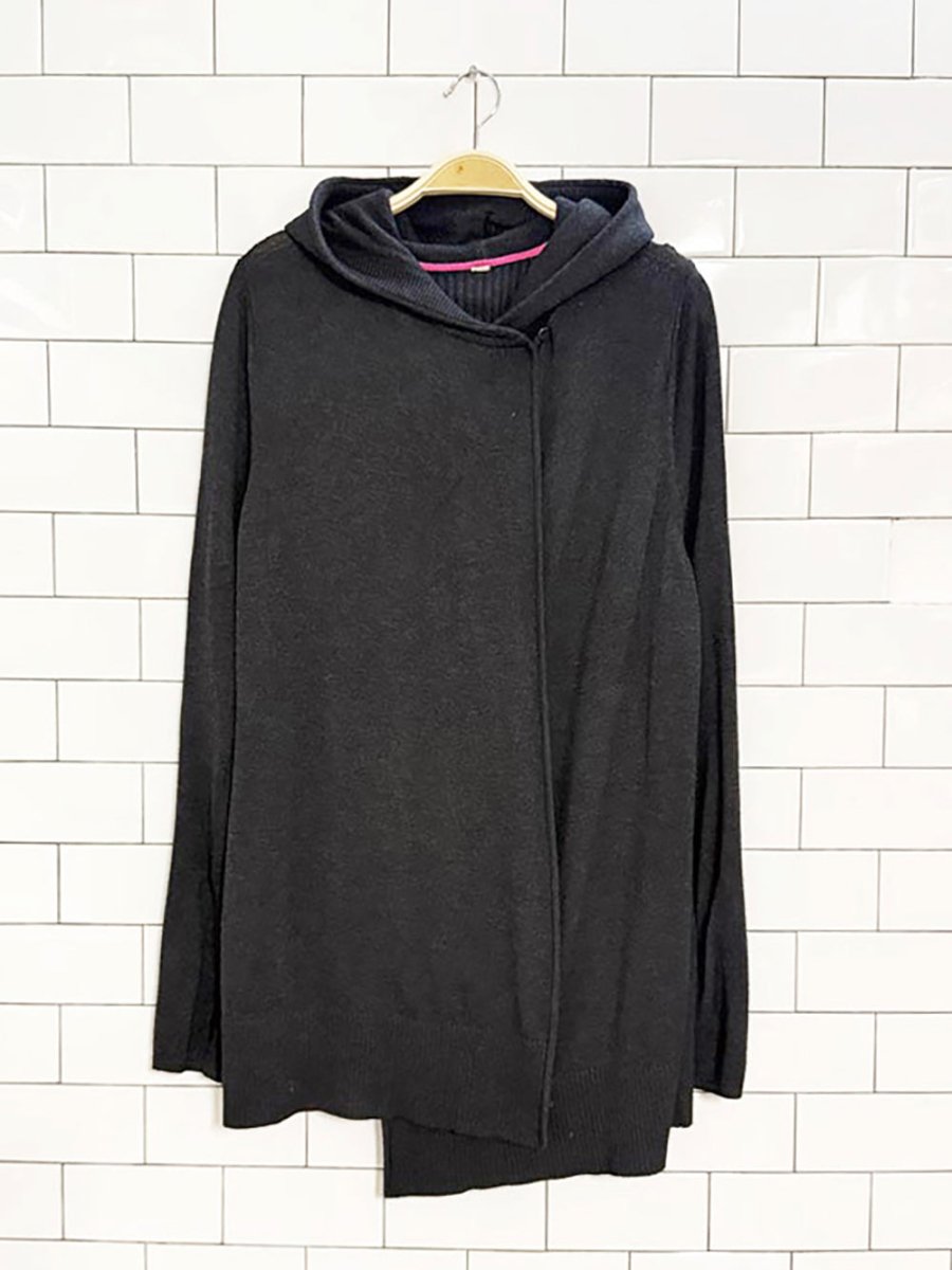 lululemon cashmere - blend piece of mind wrap hooded cardigan| boolux - good market thrift store